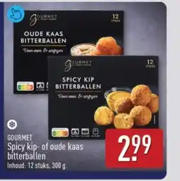 ALDI Gourmet Spicy kip of oude kaas bitterballen aanbieding