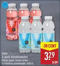 ALDI River 6-pack vitaminewater aanbieding