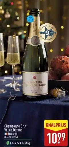 ALDI Champagne Brut Veuve Durand aanbieding