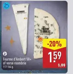 ALDI Fourme d'Ambert 50+ of verse roombrie aanbieding