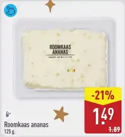 ALDI Roomkaas ananas aanbieding