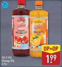 ALDI Rio d'oro Siroop 0% aanbieding