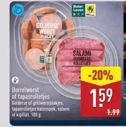ALDI Borrelworst of tapasrolletjes aanbieding
