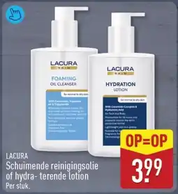 ALDI Lacura Schuimende reinigingsolie of hydra-terende lotion aanbieding