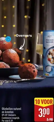 ALDI Oliebollen naturel en krenten aanbieding