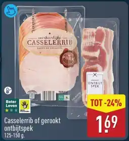 ALDI Casselerrib of gerookt ontbijtspek aanbieding