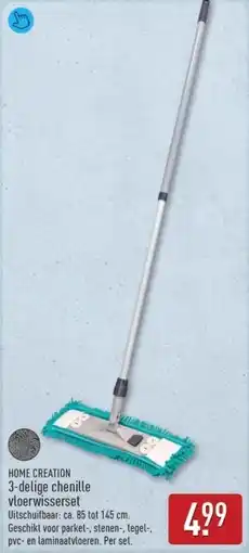 ALDI Home creation 3-delige chenille vloerwisserset aanbieding