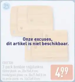 ALDI Crofton 3-pack bamboe snijplanken aanbieding
