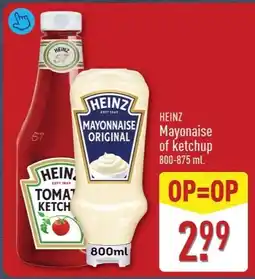 ALDI Heinz Mayonaise of ketchup aanbieding