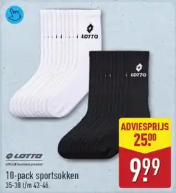 ALDI 10-pack sportsokken aanbieding