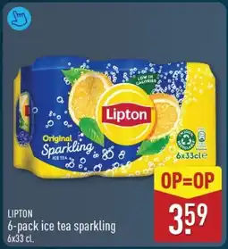 ALDI Lipton 6-pack ice tea sparkling aanbieding