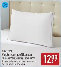 ALDI Novitesse Verstelbaar hoofdkussen aanbieding