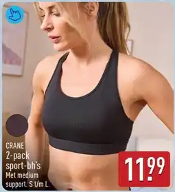 ALDI Crane 2-pack sport-bh's aanbieding