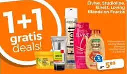 Trekpleister Elvive, Studioline, Elnett, Loving Blends en Fructis aanbieding