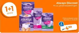 Trekpleister Always Discreet aanbieding