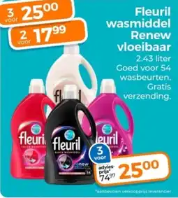 Trekpleister Fleuril wasmiddel Renew vloeibaar aanbieding