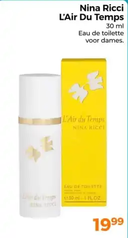 Trekpleister Nina Ricci L'Air Du Temps aanbieding
