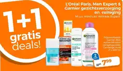 Trekpleister L'Oréal Paris, Men Expert & Garnier gezichtsverzorging en reiniging aanbieding
