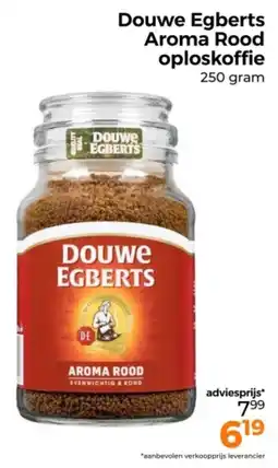 Trekpleister Douwe Egberts Aroma Rood oploskoffie aanbieding