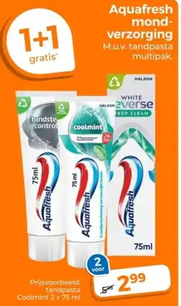 Trekpleister Aquafresh mondverzorging aanbieding