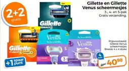 Trekpleister Gillette en Gillette Venus scheermesjes aanbieding