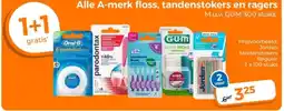 Trekpleister Alle A-merk floss, tandenstokers en ragers aanbieding