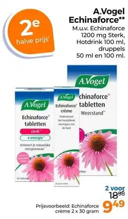 Trekpleister A.Vogel Echinaforce aanbieding