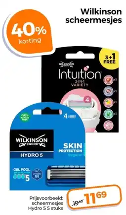 Trekpleister Wilkinson scheermesjes aanbieding