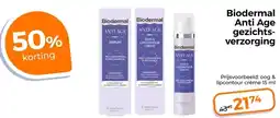 Trekpleister Biodermal Anti Age gezichts verzorging aanbieding
