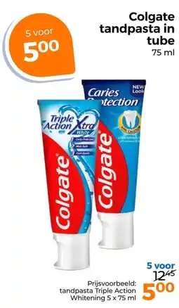 Trekpleister Colgate tandpasta in tube aanbieding