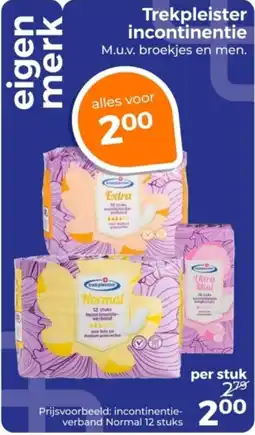 Trekpleister Trekpleister incontinentie aanbieding
