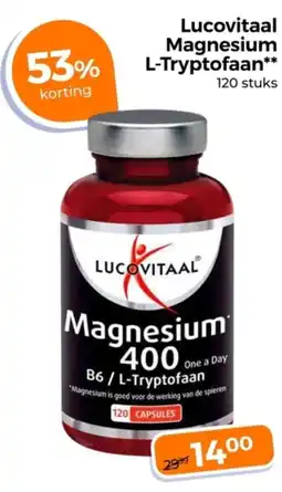 Trekpleister Lucovitaal Magnesium L-Tryptofaan aanbieding