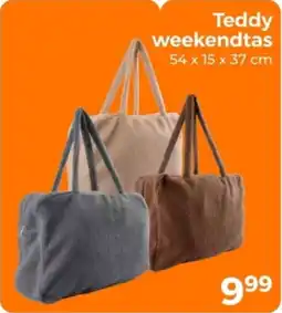 Trekpleister Teddy weekendtas aanbieding
