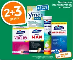 Trekpleister Davitamon multivitaminen en Ymea aanbieding