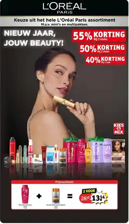 Kruidvat Keuze uit het hele L'Oréal Paris assortiment aanbieding