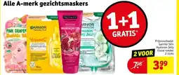 Kruidvat Alle A merk gezichtsmaskers aanbieding
