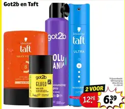 Kruidvat Got2b en Taft aanbieding