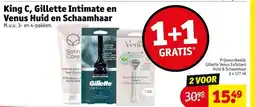 Kruidvat King C, Gillette Intimate en Venus Huid en Schaamhaar aanbieding