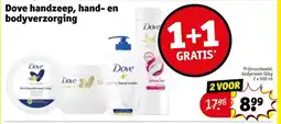 Kruidvat Dove handzeep, hand en bodyverzorging aanbieding