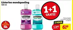 Kruidvat Listerine mondspoeling aanbieding