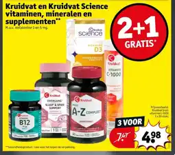 Kruidvat Kruidvat en Kruidvat Science vitaminen, mineralen en supplementen aanbieding