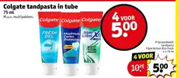 Kruidvat Colgate tandpasta in tube aanbieding
