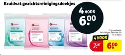Kruidvat Kruidvat gezichtsreinigingsdoekjes aanbieding