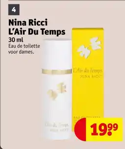 Kruidvat Nina Ricci L'Air Du Temps aanbieding