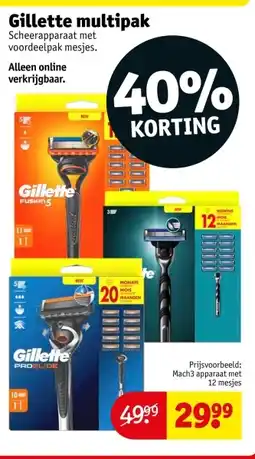 Kruidvat Gillette multipak aanbieding