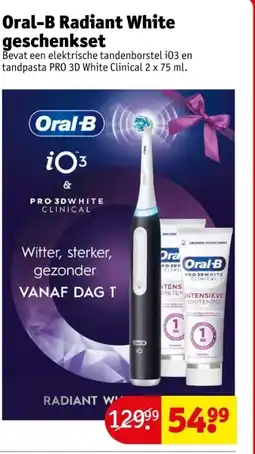 Kruidvat Oral-B Radiant White geschenkset aanbieding