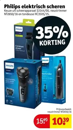 Kruidvat Philips elektrisch scheren aanbieding