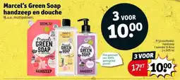 Kruidvat Marcel's Green Soap handzeep en douche aanbieding