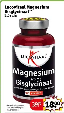 Kruidvat Lucovitaal Magnesium Bisglycinaat aanbieding