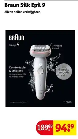Kruidvat Braun Silk Epil 9 aanbieding